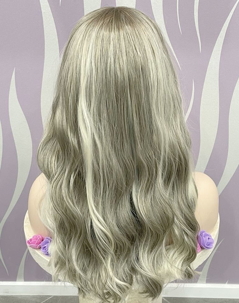 Dorothy Wig |Platinum Blonde Mix Human Hair Blend Lace Front