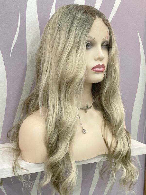 Maddie Wig | Light Blonde Human Hair Blend Lace Front
