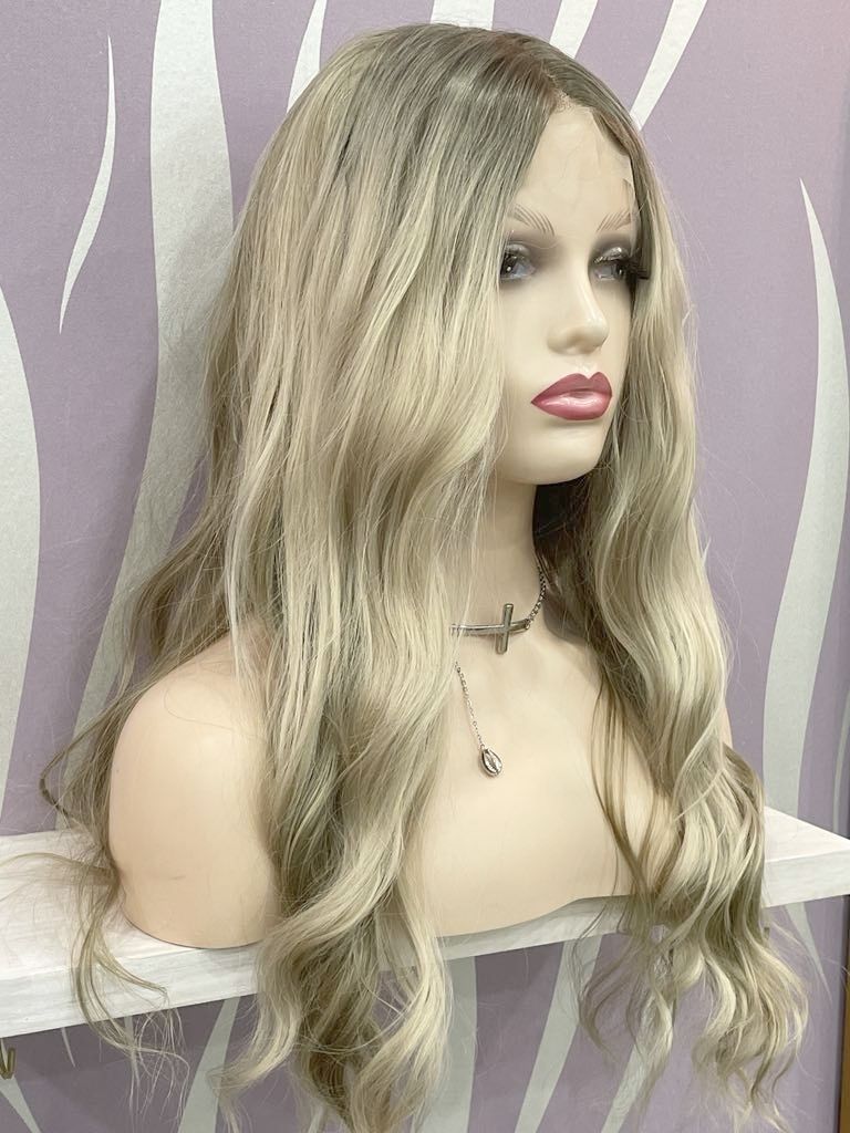 Maddie Wig | Light Blonde Human Hair Blend Lace Front