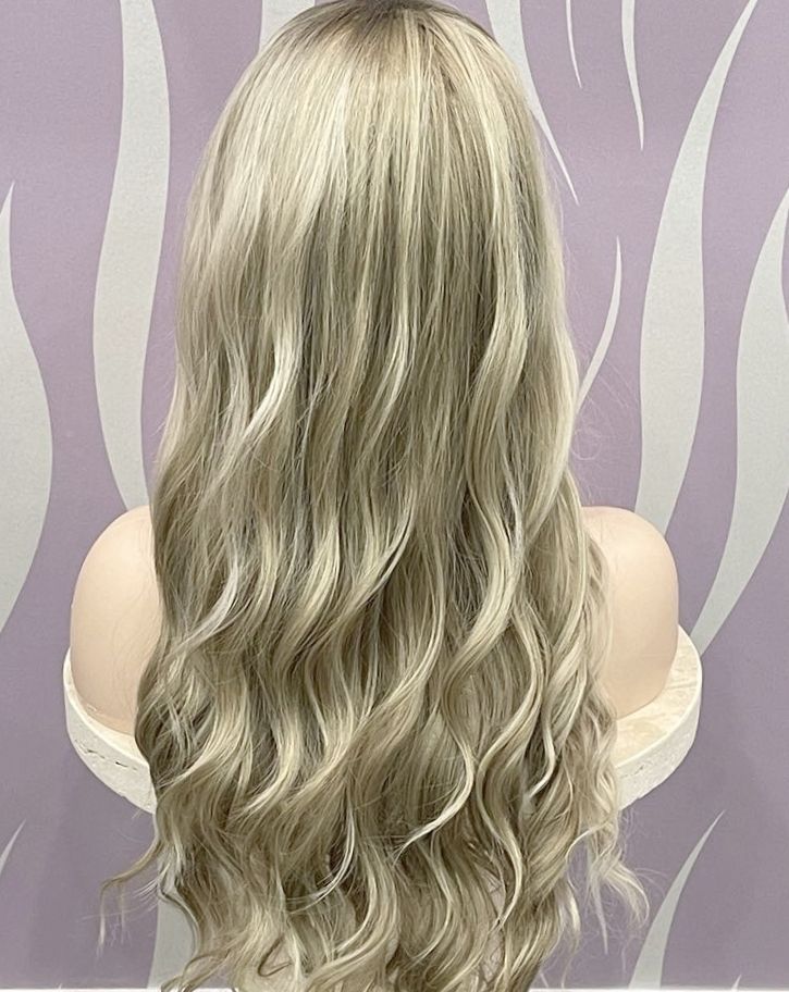 Maddie Wig | Light Blonde Human Hair Blend Lace Front