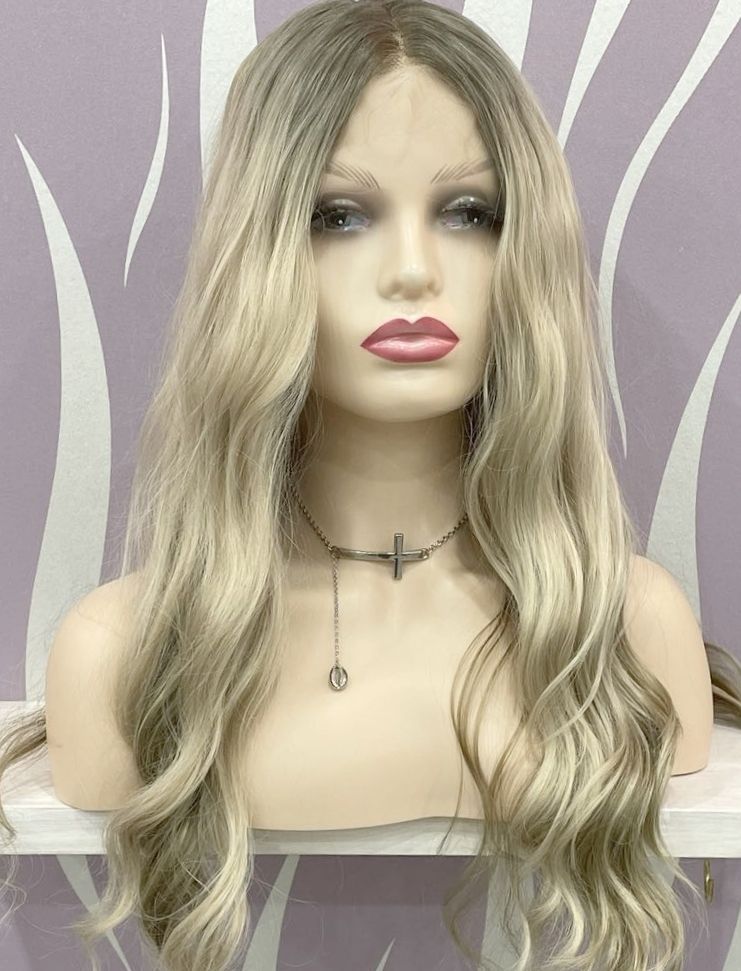 Maddie Wig | Light Blonde Human Hair Blend Lace Front