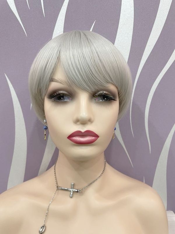 Eve Wig | Silver Human Hair Blend