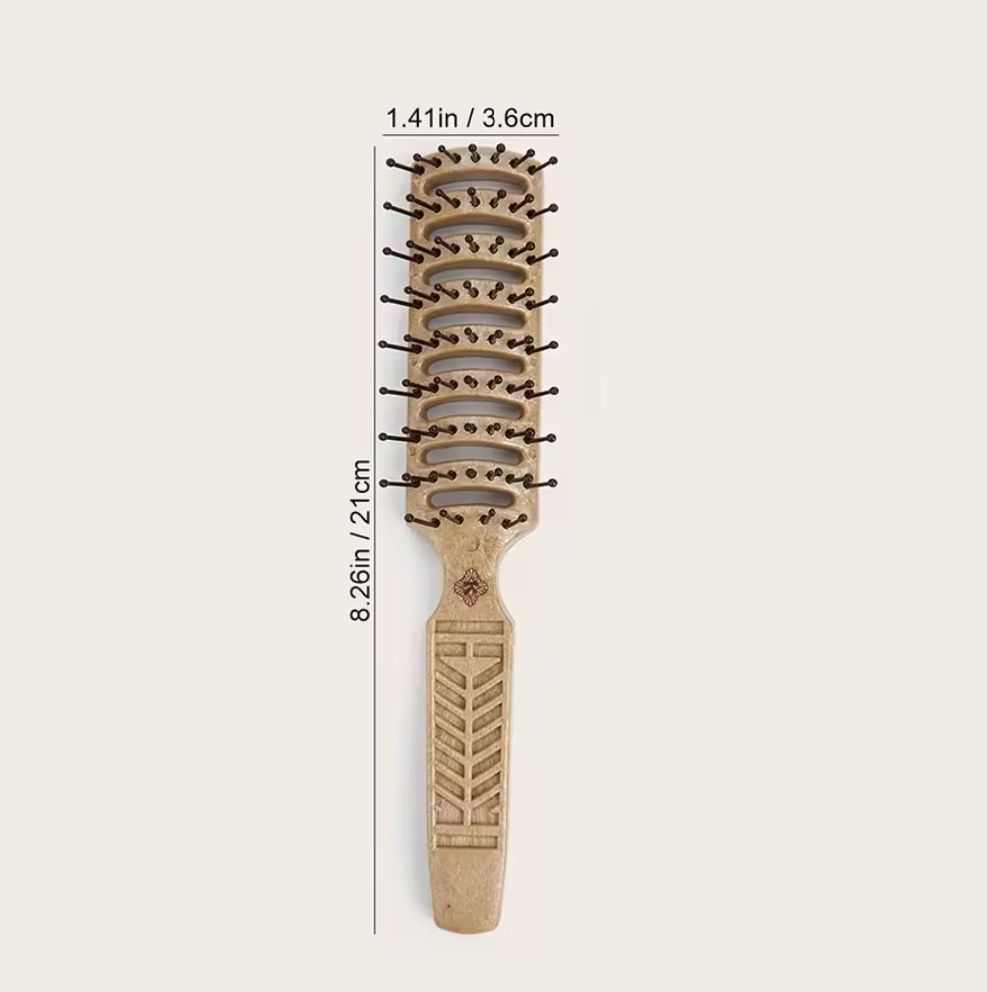 PROFESSIONAL HAIR STYLING WOODEN BRUSH