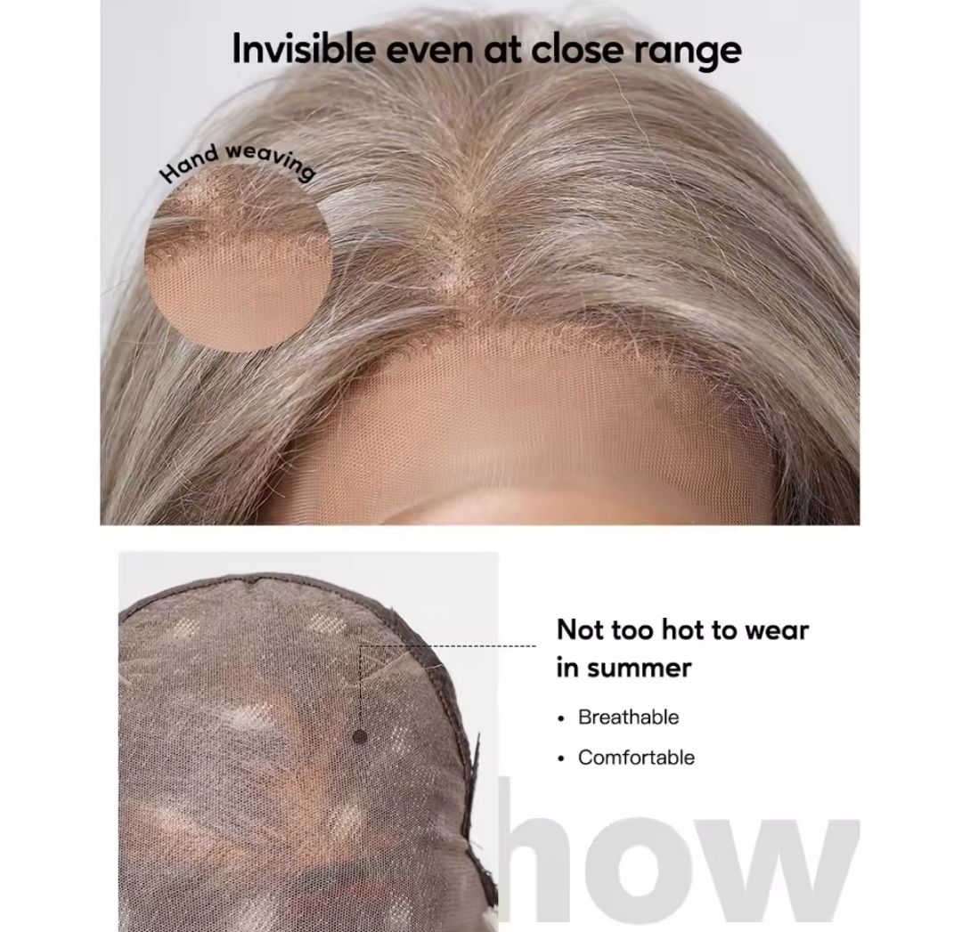 Jasmine Wig | Grey Blonde Hair Blend