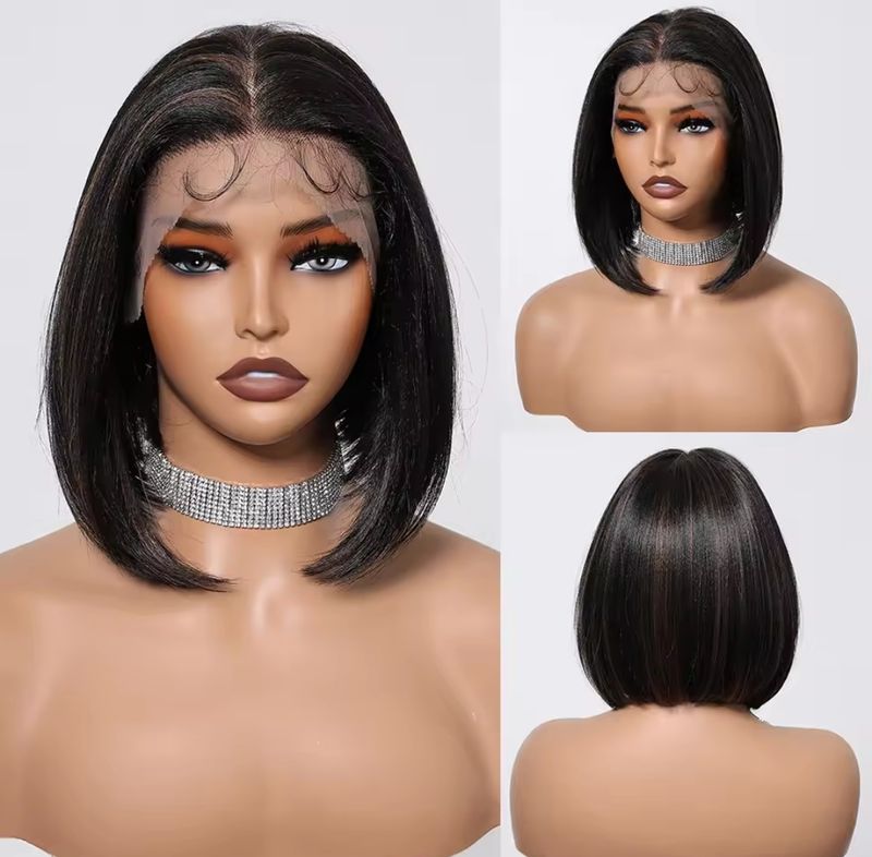 Melina Wig | Black with Highlights Hair Blend