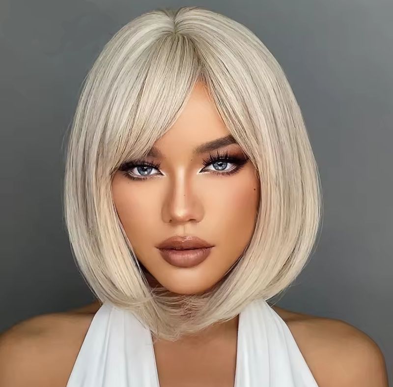 Irene Wig | Icy Blonde with Highlights 