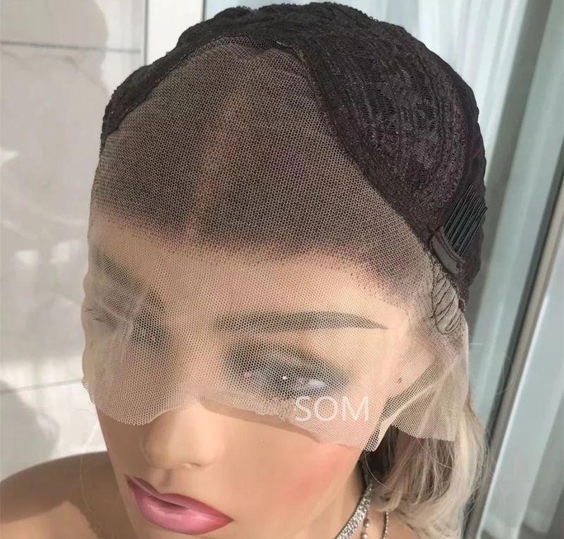 Kyesha Wig | Ice Blonde Ombre Free Part Lace Front