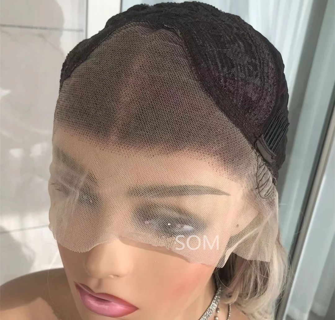 Freda Wig | Ice Blonde Ombre Free Part Lace Front