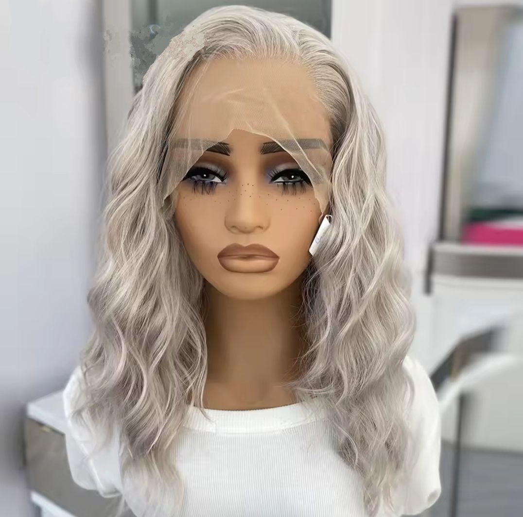 Elishia Wig | Grey Blonde Free Part Lace Front 