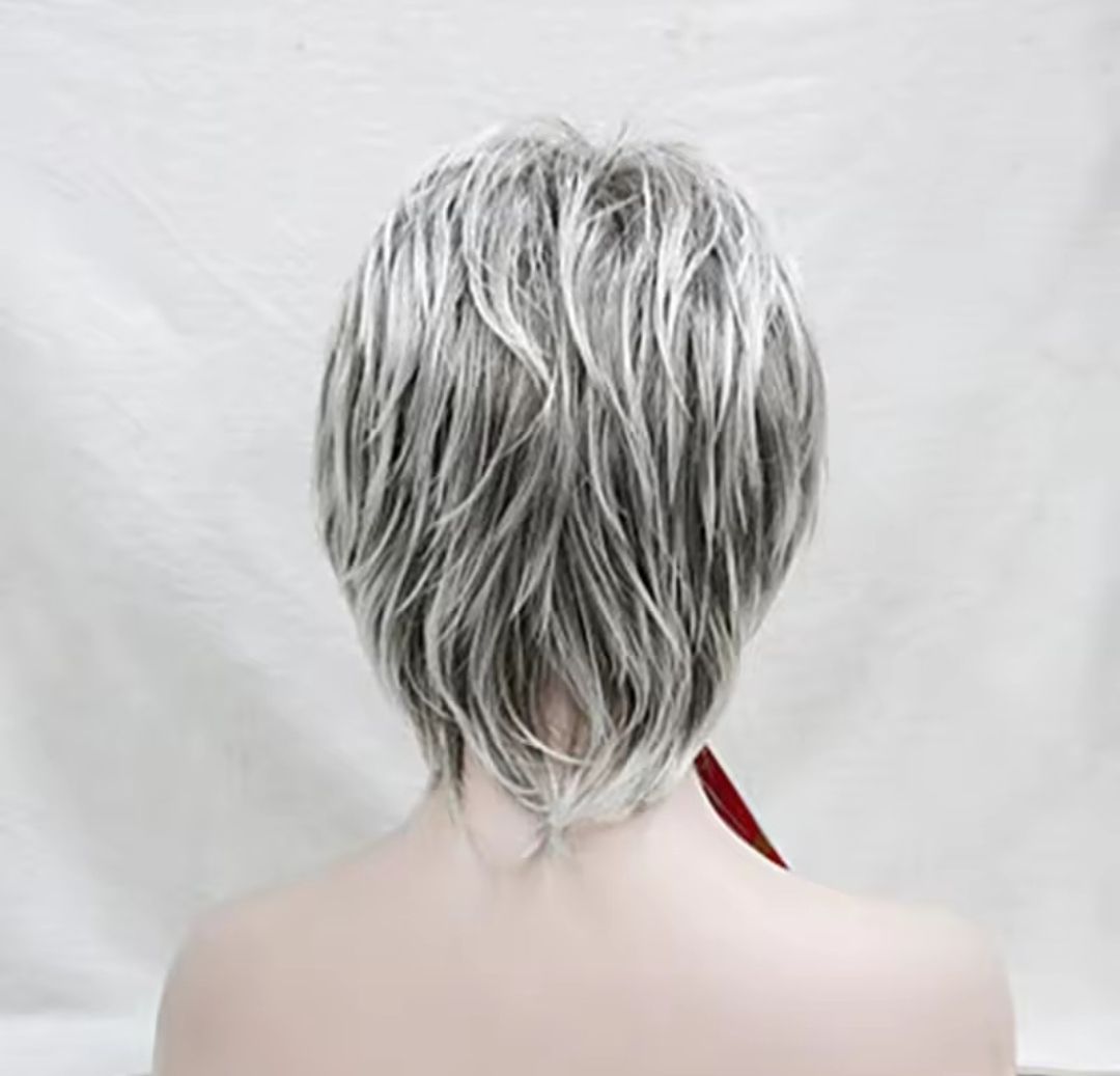 Jenni Wig | Grey with Highlights Human Hair Blend