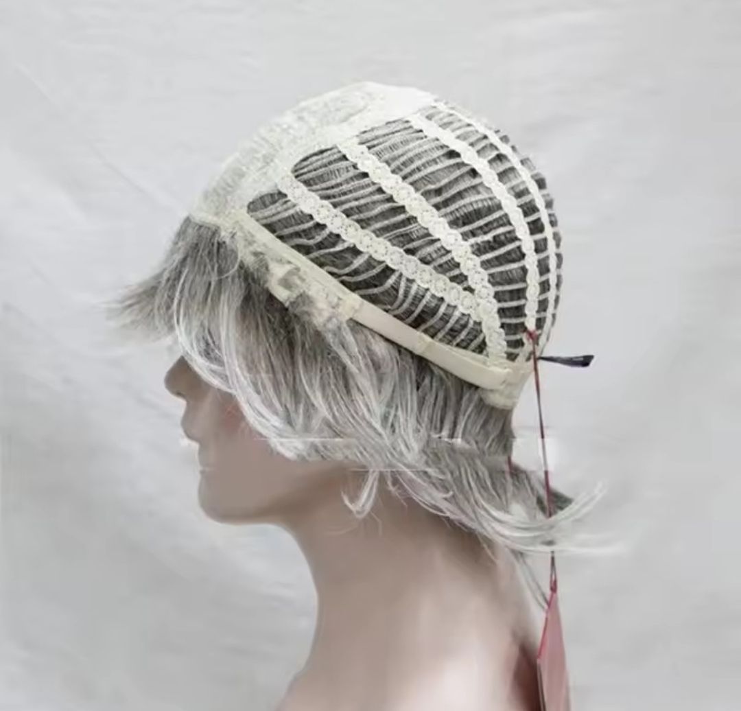 Jenni Wig | Grey with Highlights Human Hair Blend