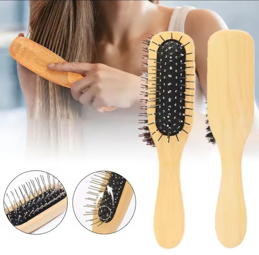 PROFESSIONAL WIRE PIN SYNTHETIC HAIR BRUSH