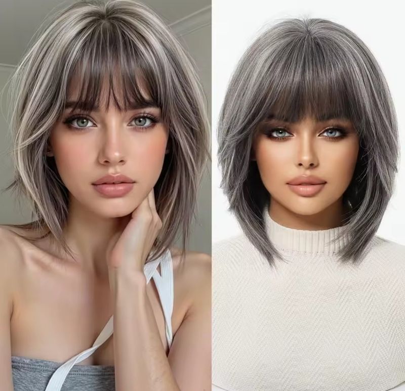 Sophia Wig | Ash Grey with Highlights Sophia Wig | Ash Grey with Highlights