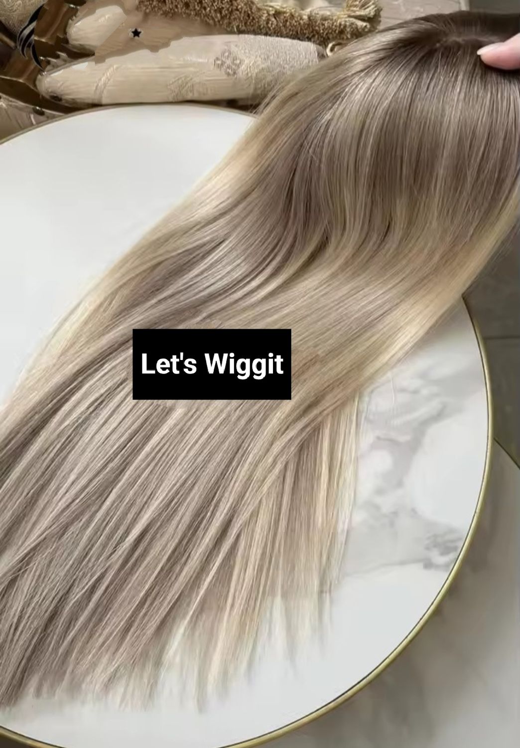 Lolita Wig | Light Blonde with Highlights Human Hair Lace Front 