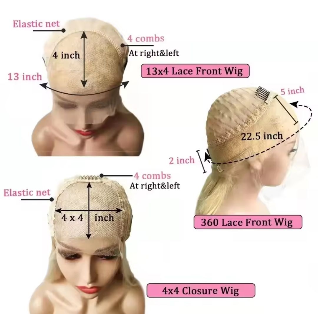 Lolita Wig | Light Blonde with Highlights Human Hair Lace Front 