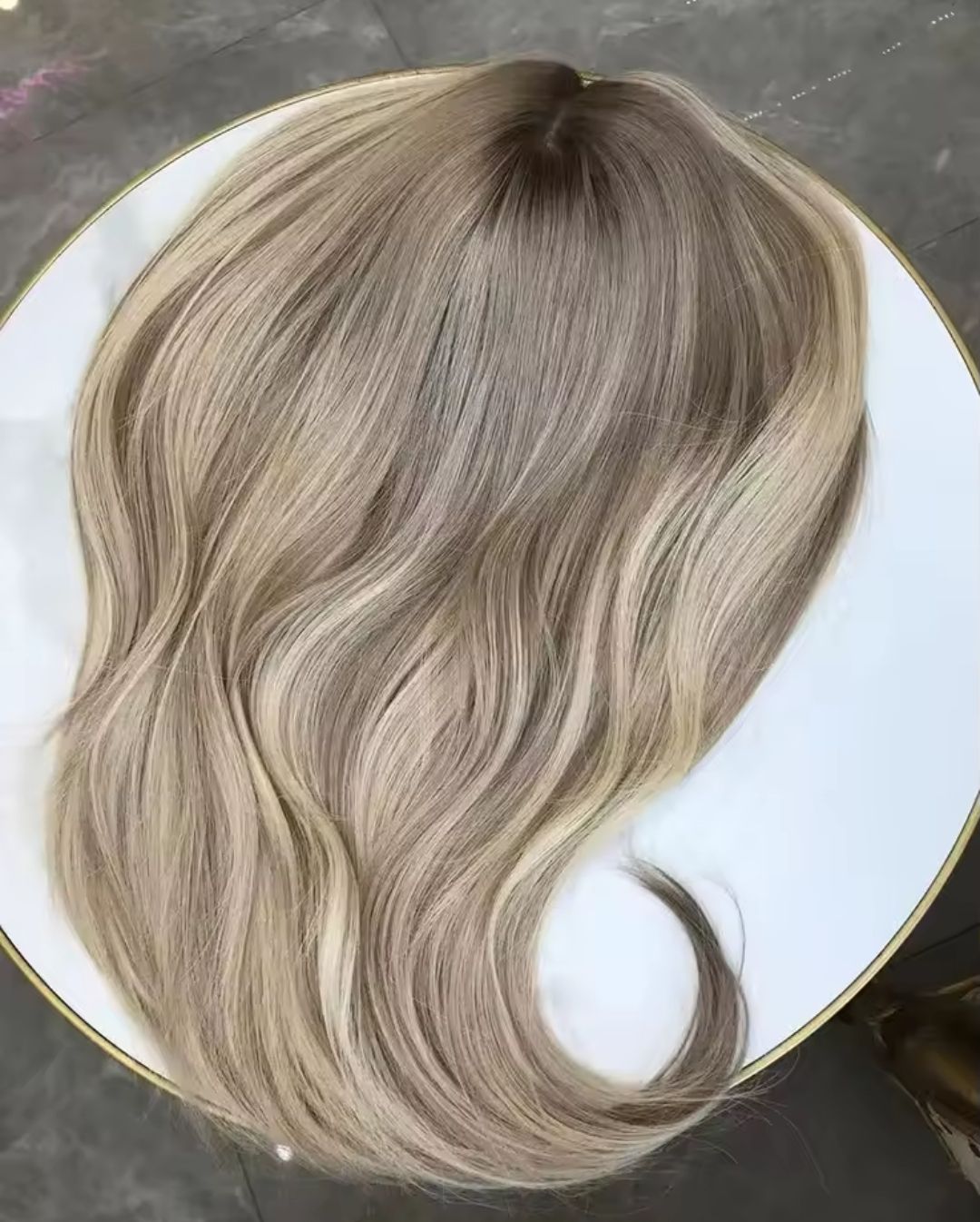 Lolita Wig | Light Blonde with Highlights Human Hair Lace Front 