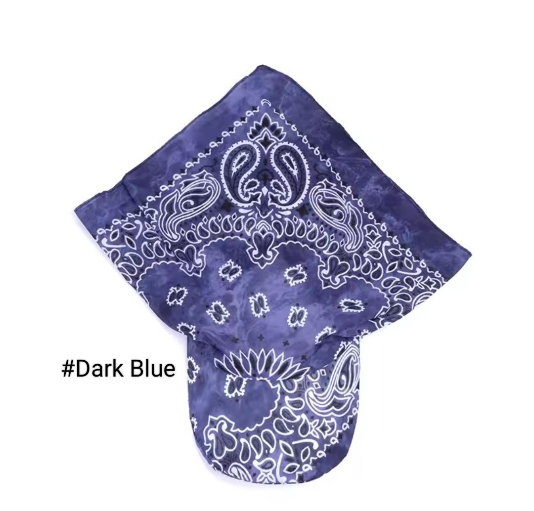 PRINTED TIE BACK SUN CAP