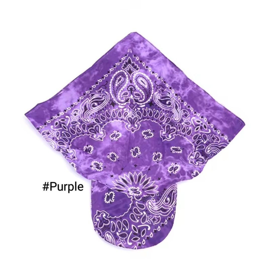 PRINTED TIE BACK SUN CAP