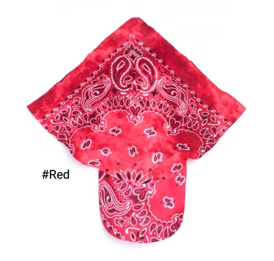 PRINTED TIE BACK SUN CAP