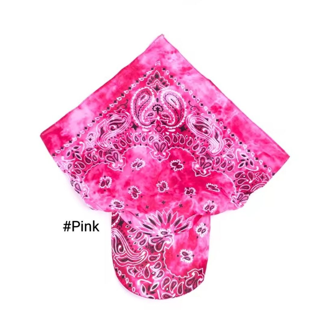 PRINTED TIE BACK SUN CAP