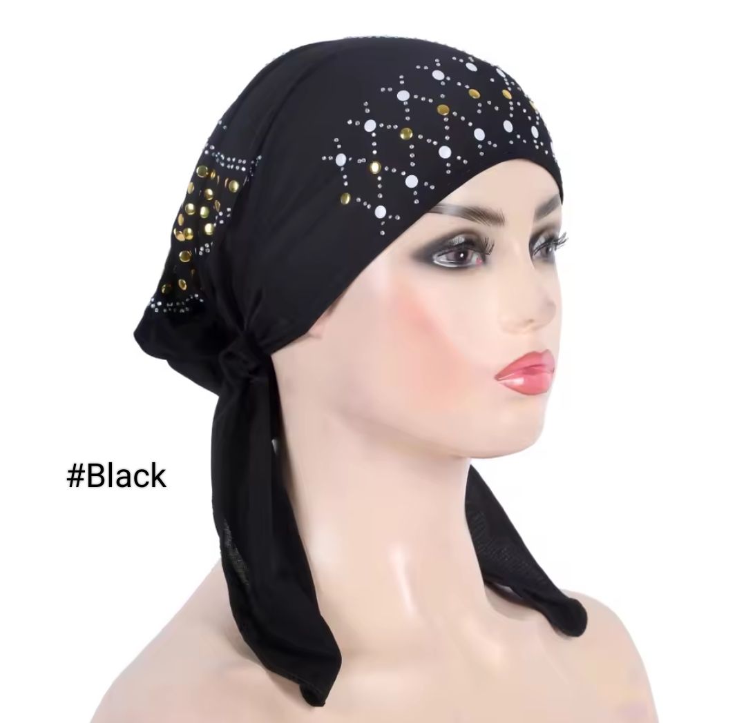 EVENING TIE BACK TURBAN