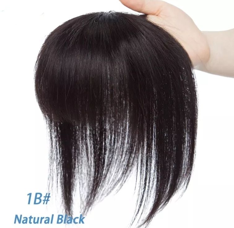 HUMAN HAIR TOPPER Fringe | PU Base 8.5x8.5cm