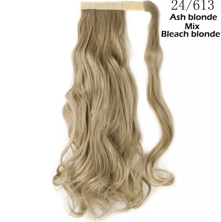 Ponytail Extension Clip On Body Wave Synthetic Hair