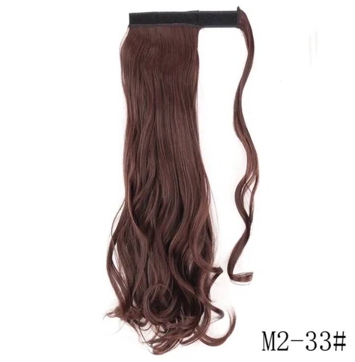 Ponytail Extension Clip On Body Wave Synthetic Hair