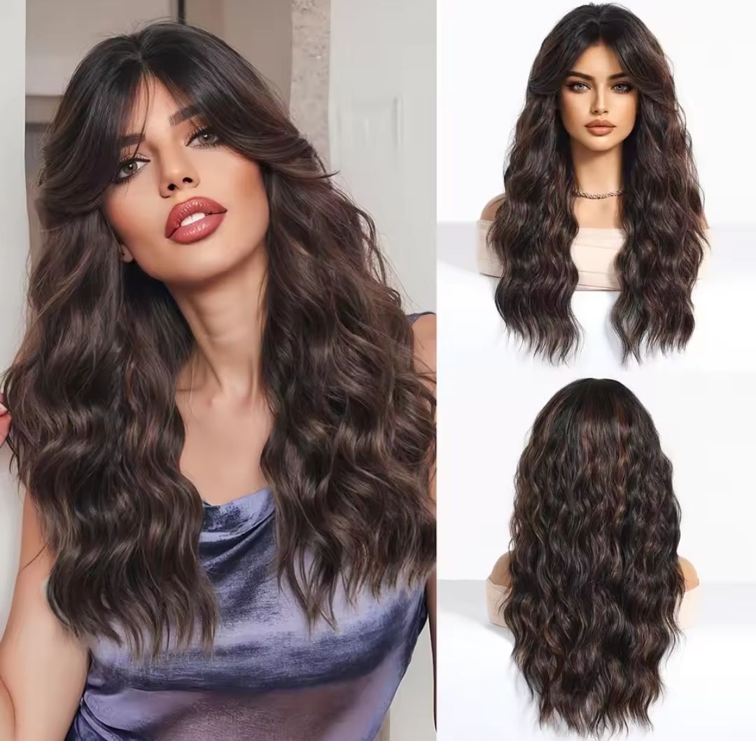 Rylee Wig | Natural Black with Copper Highlights