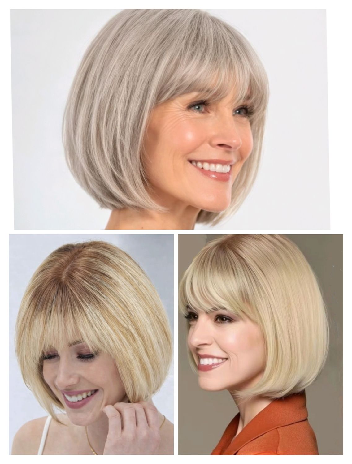 HUMAN HAIR TOPPER Fringe | Silk Base 16.5x16.5 cm