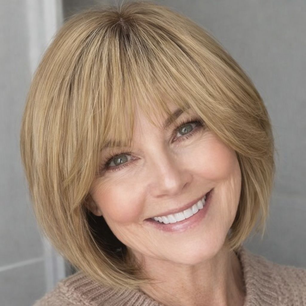 HUMAN HAIR TOPPER Fringe | Silk Base 16.5x16.5 cm