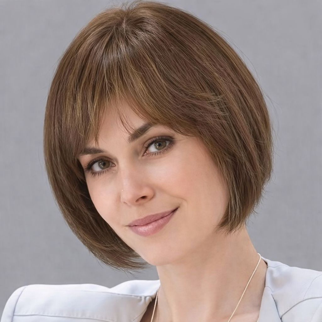 HUMAN HAIR TOPPER Fringe | Silk Base 16.5x16.5 cm