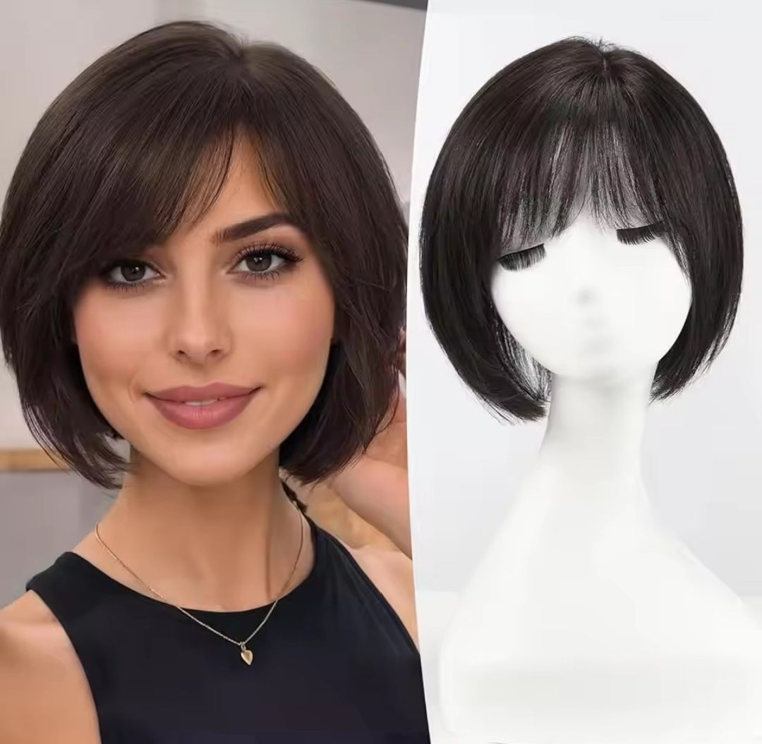 HUMAN HAIR TOPPER Fringe | Silk Base 16.5x16.5 cm