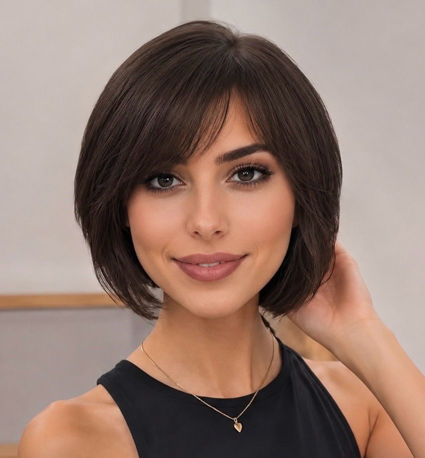 HUMAN HAIR TOPPER Side Part Fringe | Silk Base