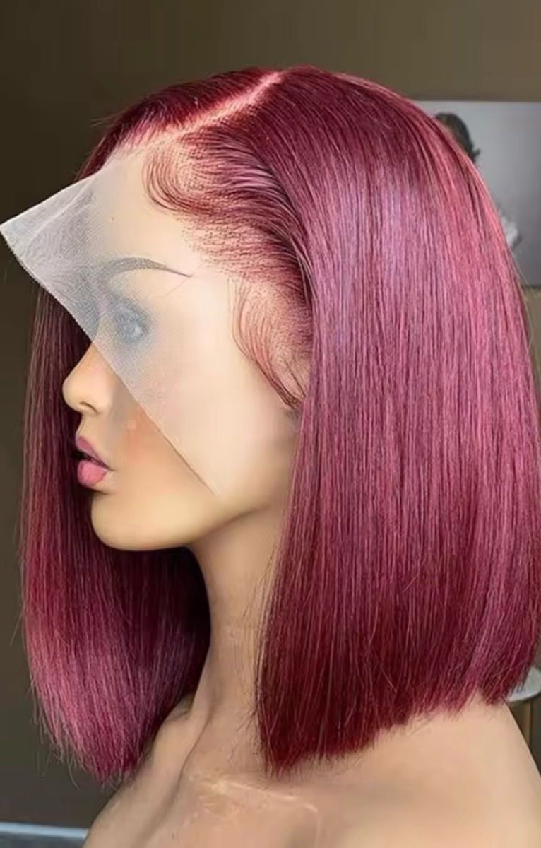 Simone Wig | Burgundy Human Hair Lace Front