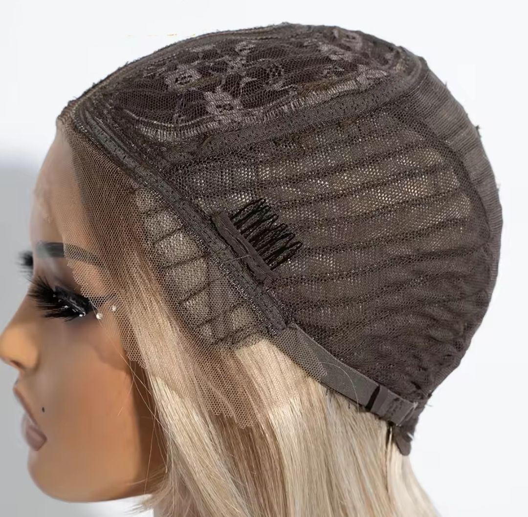 Janet Wig | Rooted Pearly Beige Blonde Lace Front