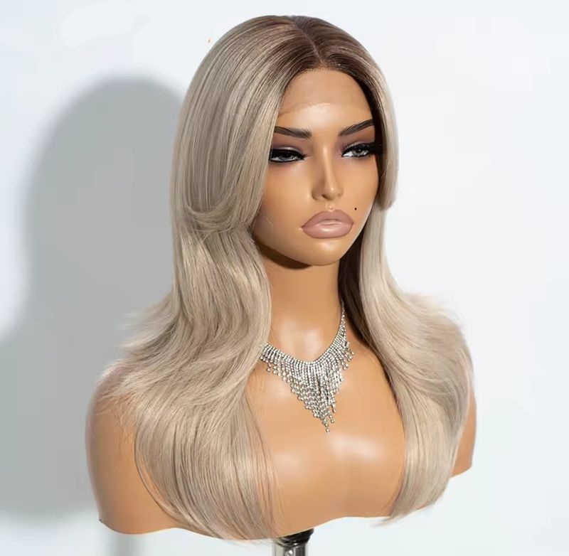 Janet Wig | Rooted Pearly Beige Blonde Lace Front