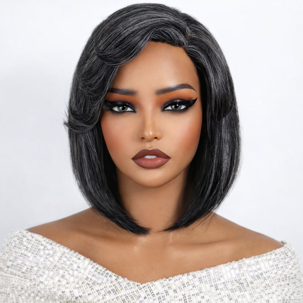 Nadia Wig | Salt and Pepper Human Hair