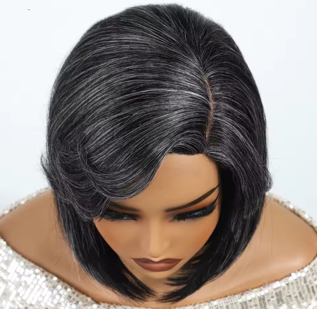 Nadia Wig | Salt and Pepper Human Hair