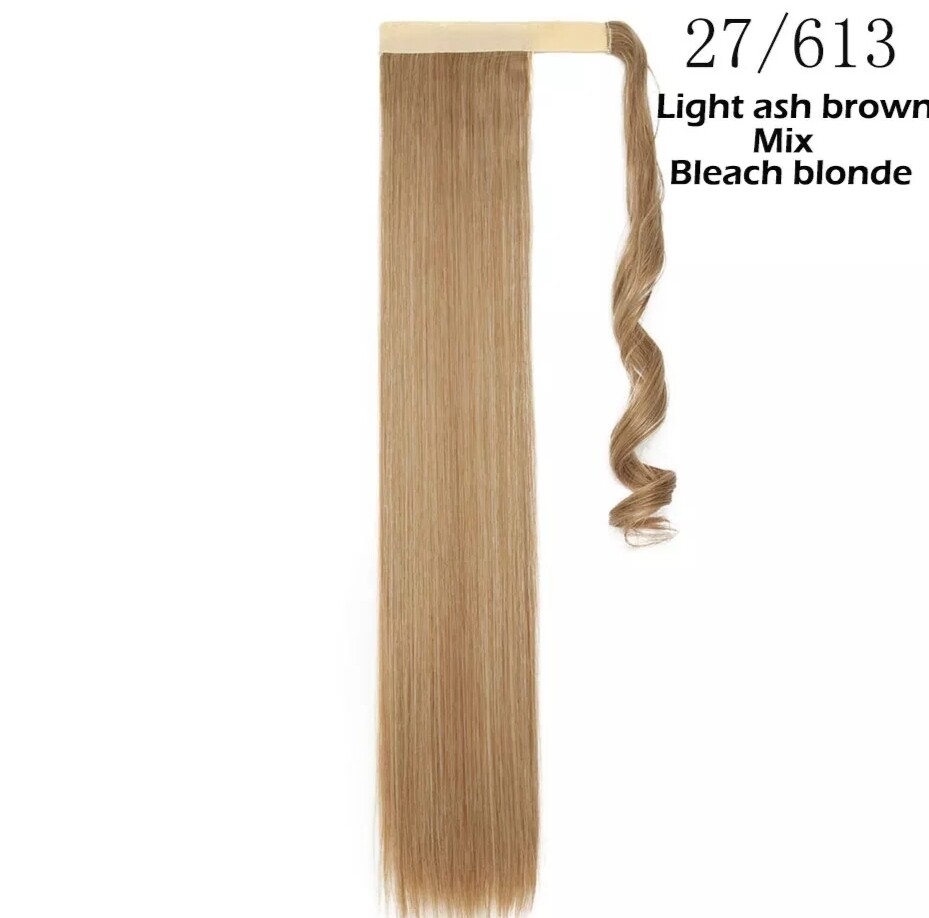 Ponytail Extension Clip On Straight Synthetic Hair
