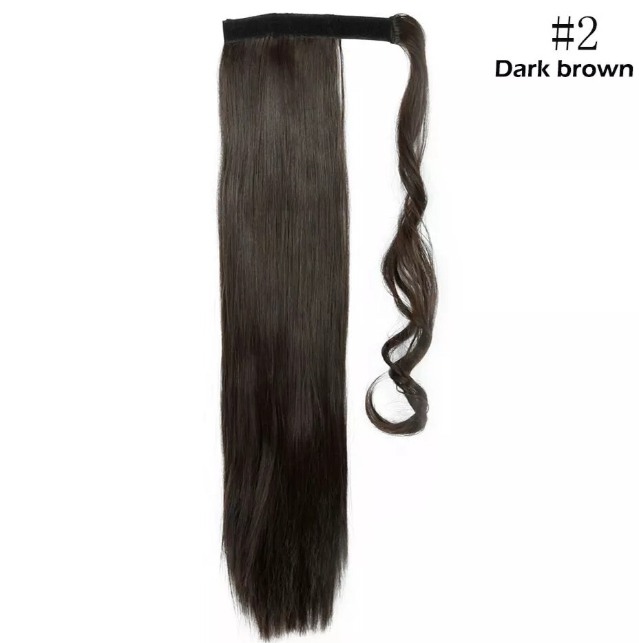 Ponytail Extension Clip On Straight Synthetic Hair