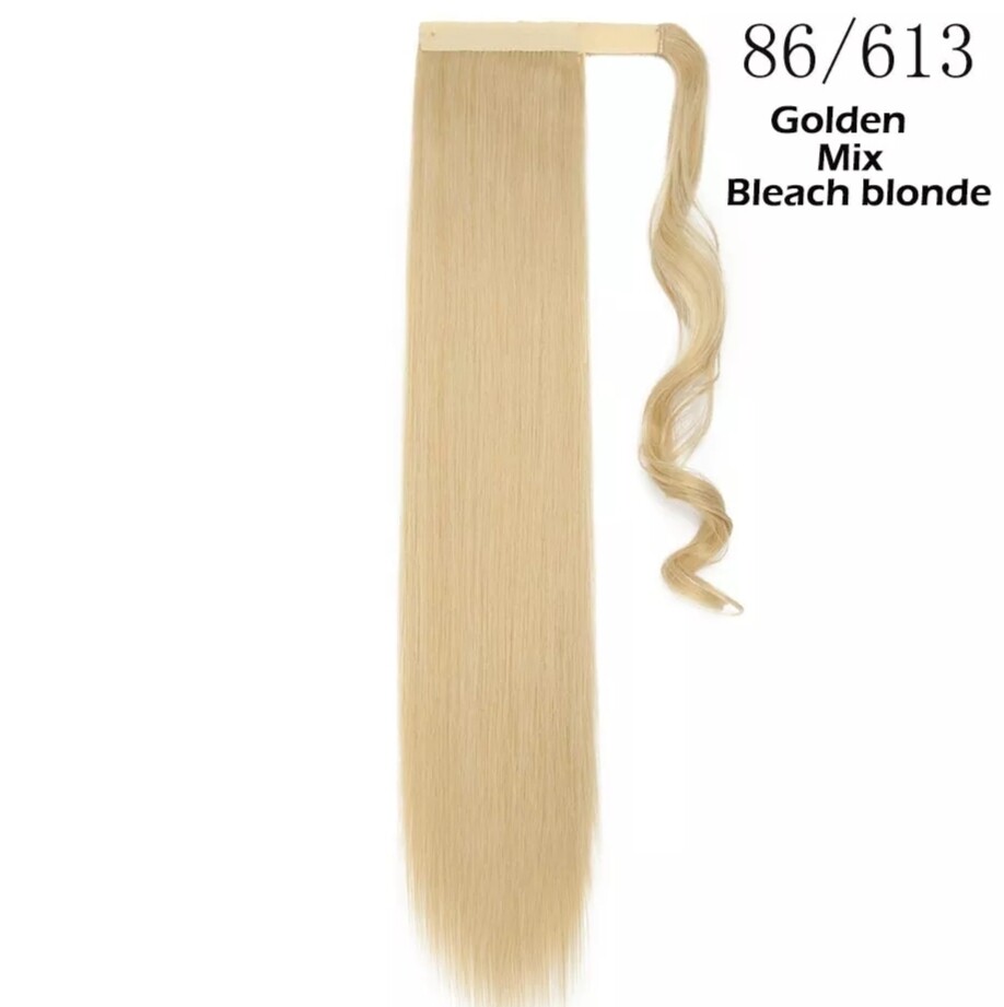 Ponytail Extension Clip On Straight Synthetic Hair