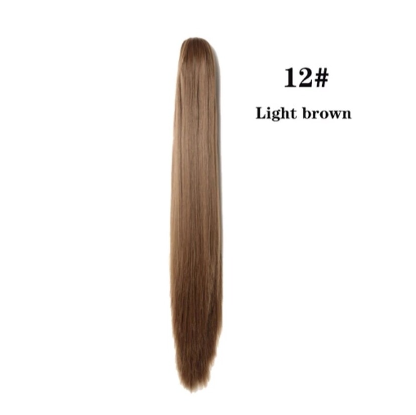 Ponytail Extension Clip On Straight Synthetic Hair