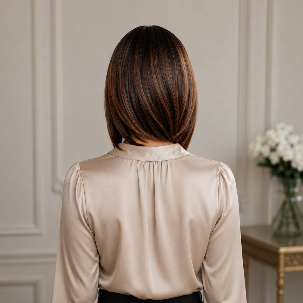 Rosie Wig | Bronze Brown Ombre Lace Front Side Part