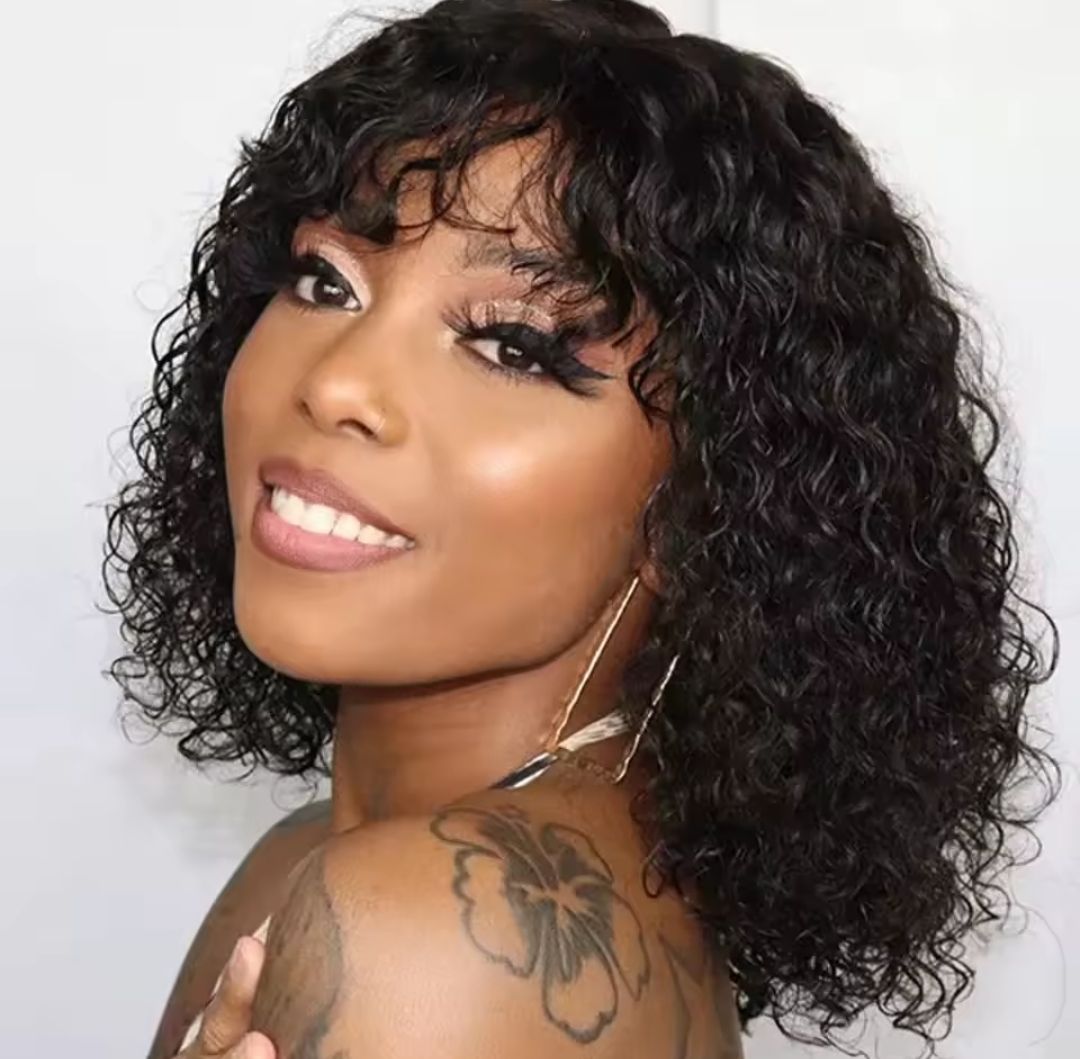 Gabbie Wigs | Curly Human Hair, Color: 1B