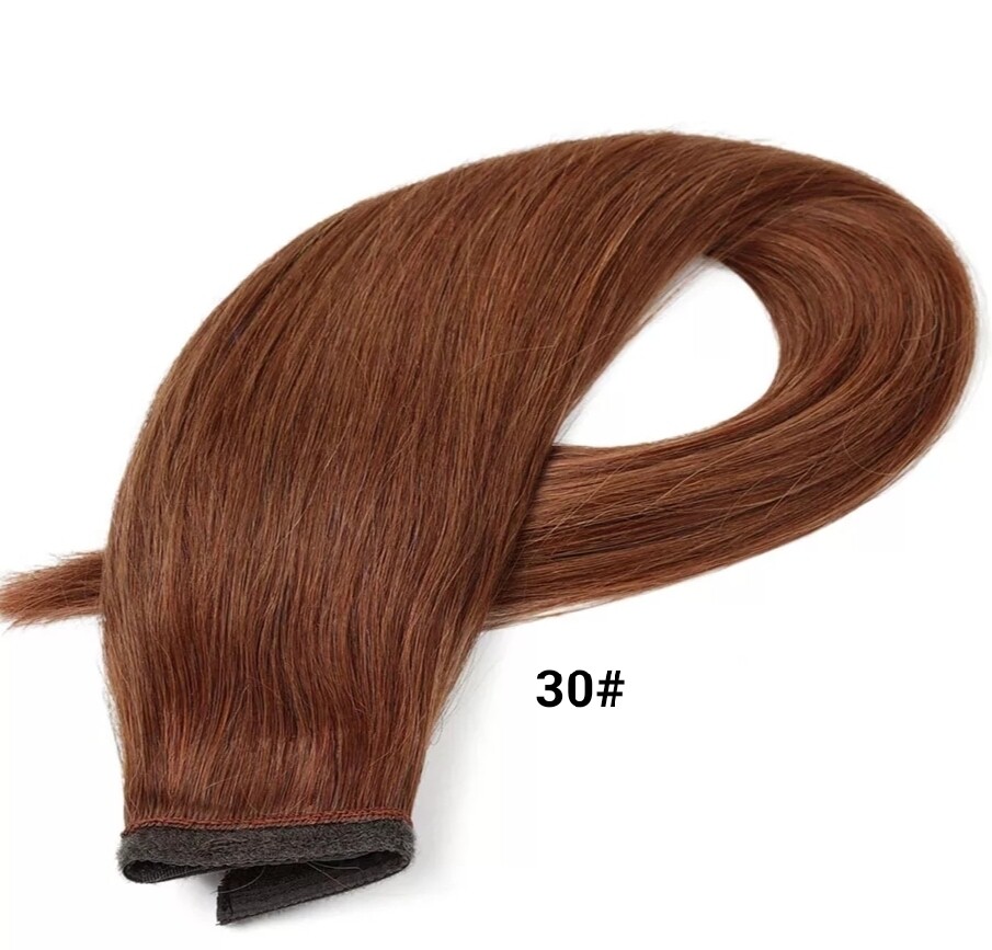 Ponytail Extension Clip On Straight Human Hair