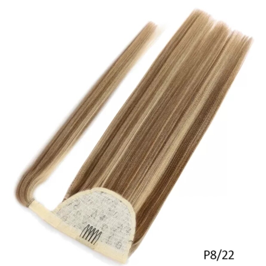 Ponytail Extension Clip On Straight Human Hair