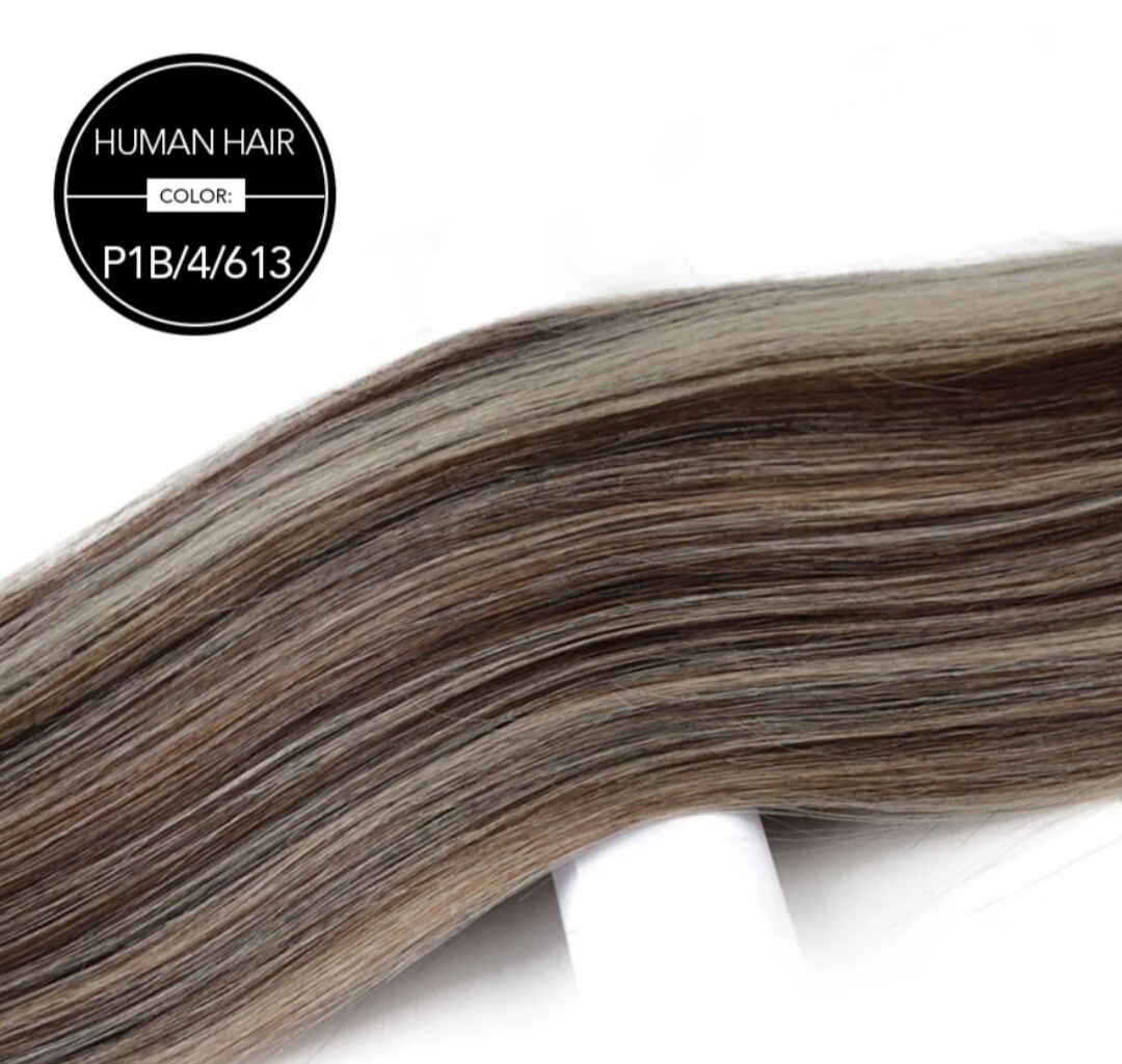 Ponytail Extension Clip On Straight Human Hair