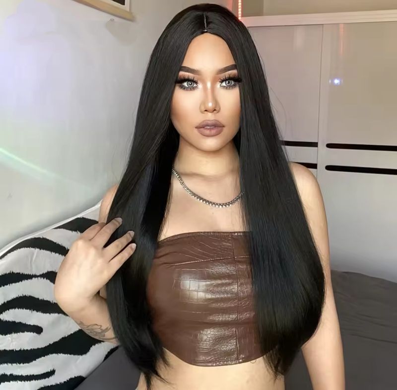 Cosplay Wig | Long Natural Black
