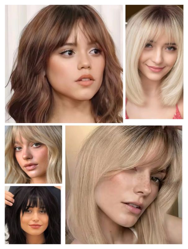 HUMAN HAIR TOPPER | Lace Base | Fringe
